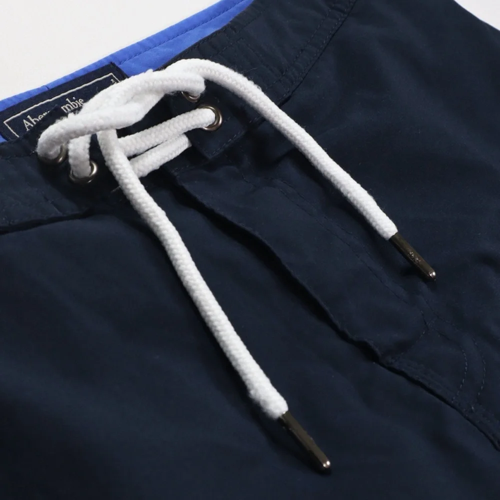 Abercrombie & Fitch‎ Men's Board Shorts Size 30 Navy Blue Stretch Pockets